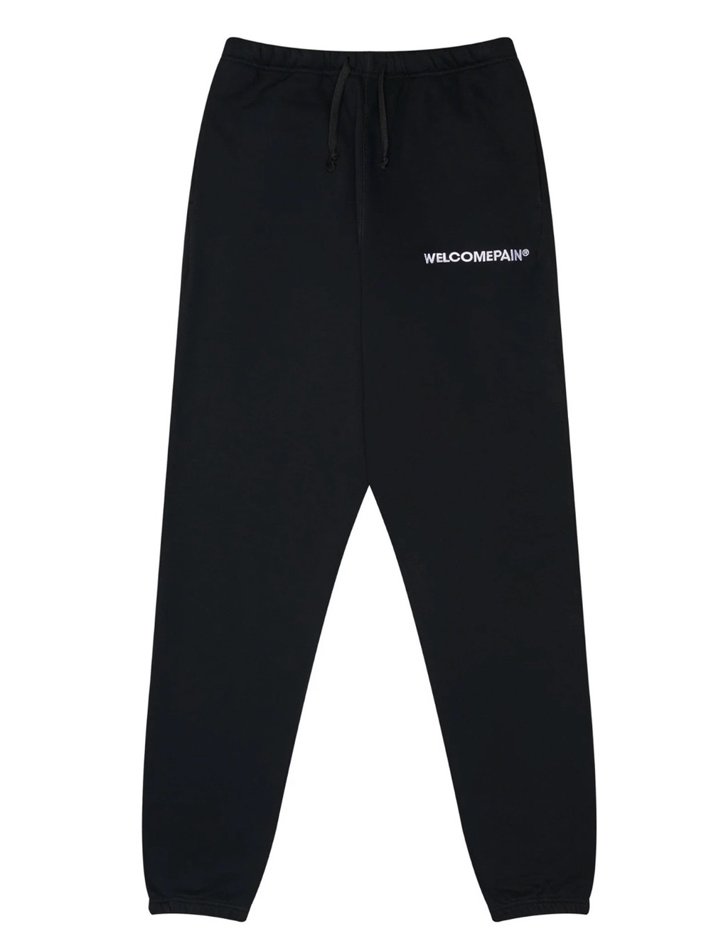 Welcome pain Black Drawstring Sweatpants